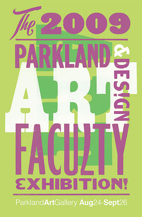 Faculty Exhibition Poster color test #3