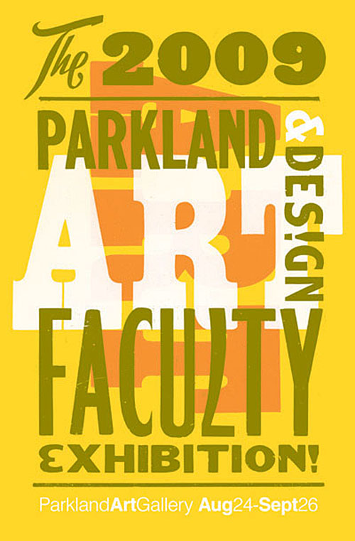 Faculty Exhibition Poster color test #1