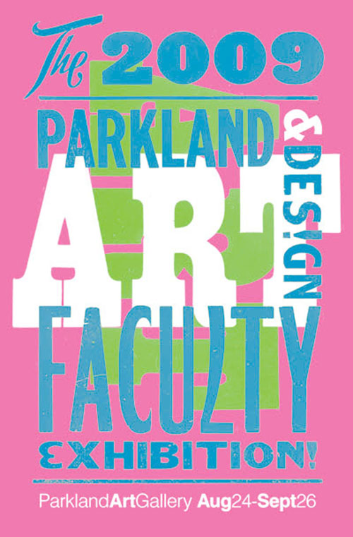 Faculty Exhibition Poster color test #2